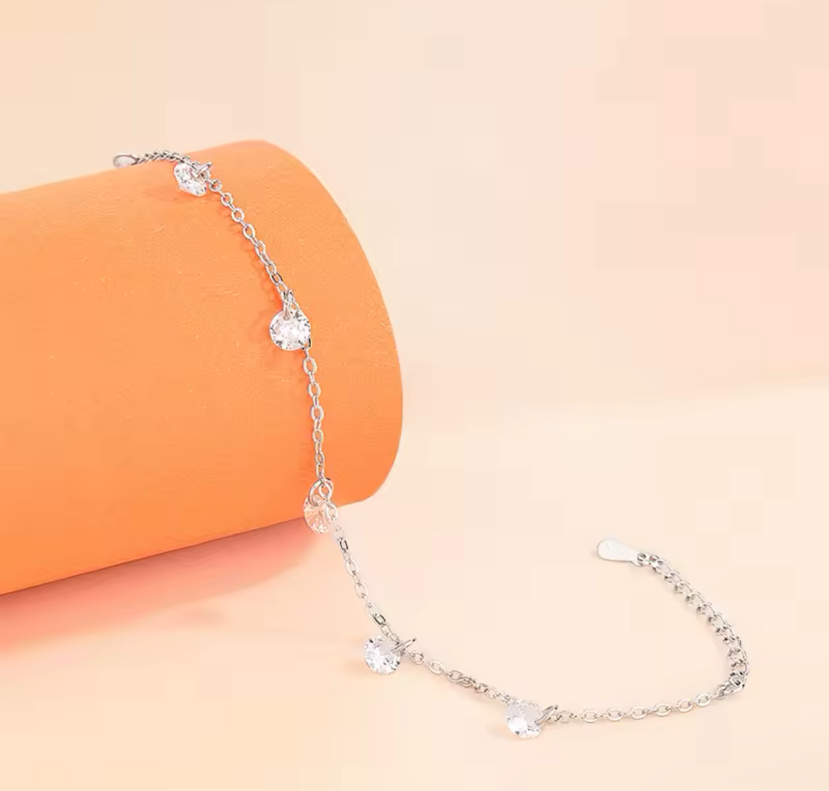 Silver Round Cubic Zirconia Bracelet