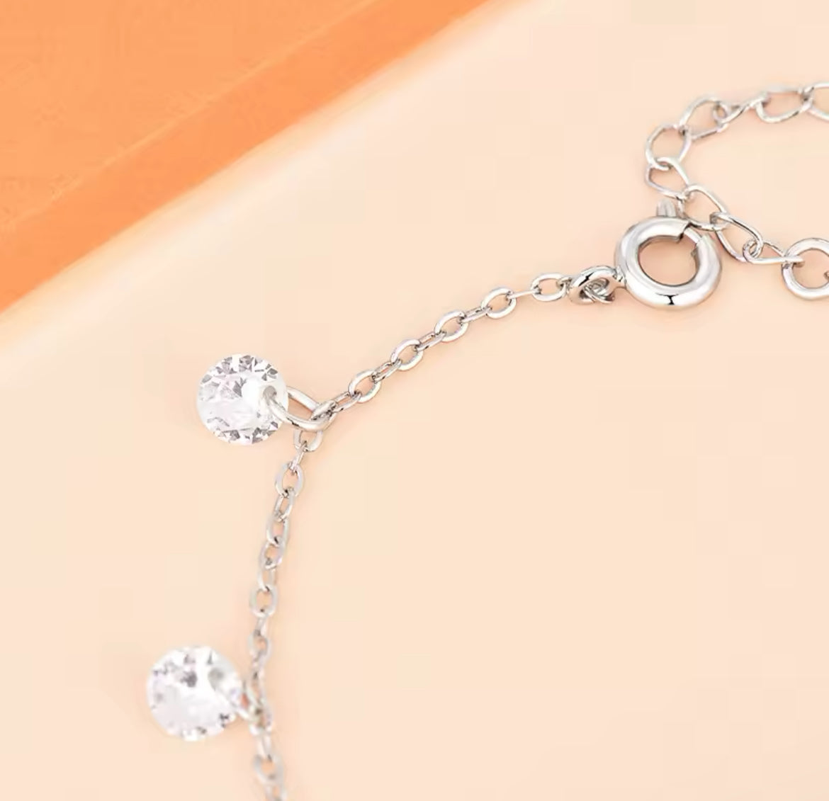 Silver Round Cubic Zirconia Bracelet