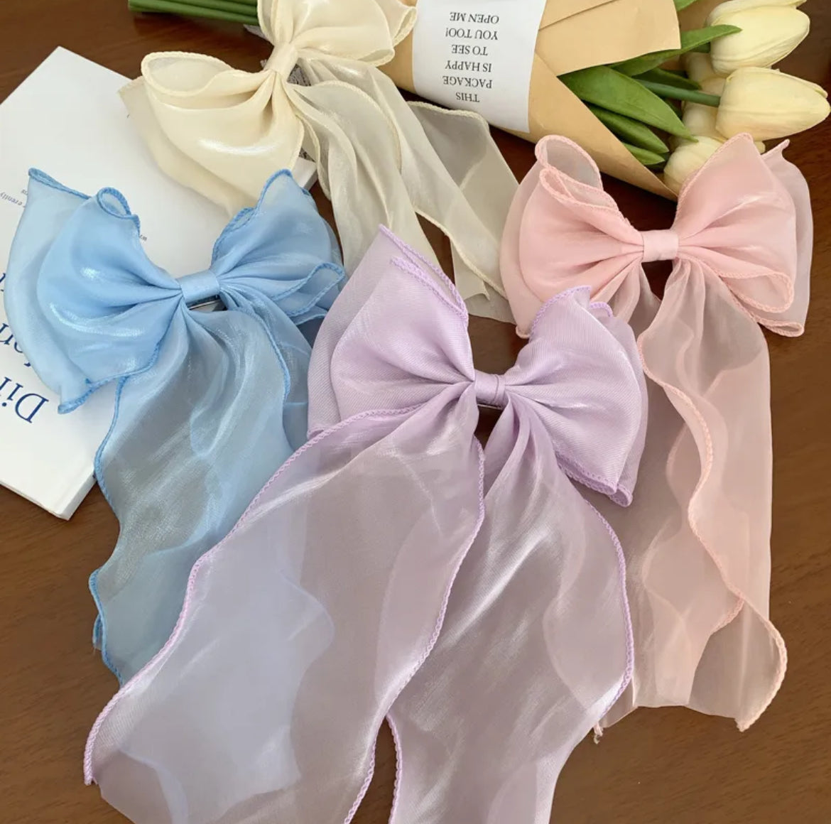 Hair Bow Ribbon Clip
