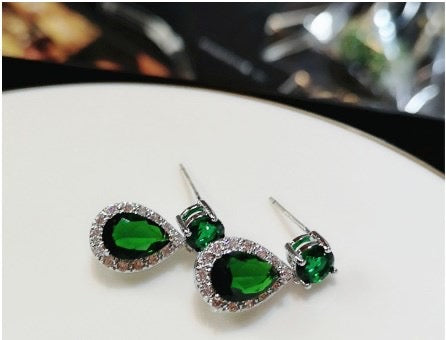 Pear Drop Earrings Cubic Zirconia