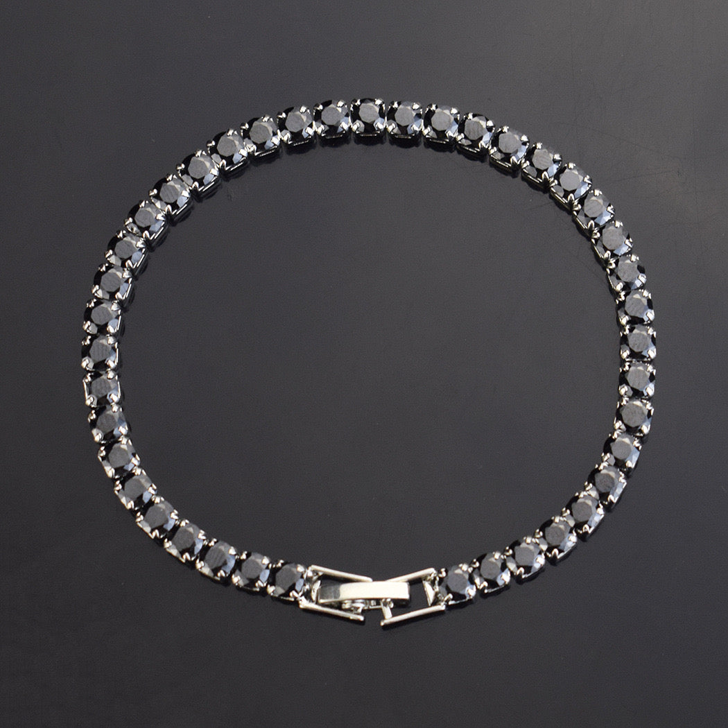 Round Cut Rhinestone Tennis Bracelet