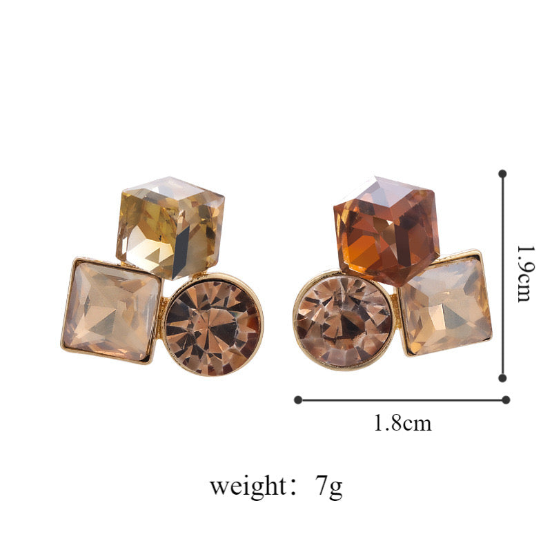 Crystal rhinestone Stud earrings