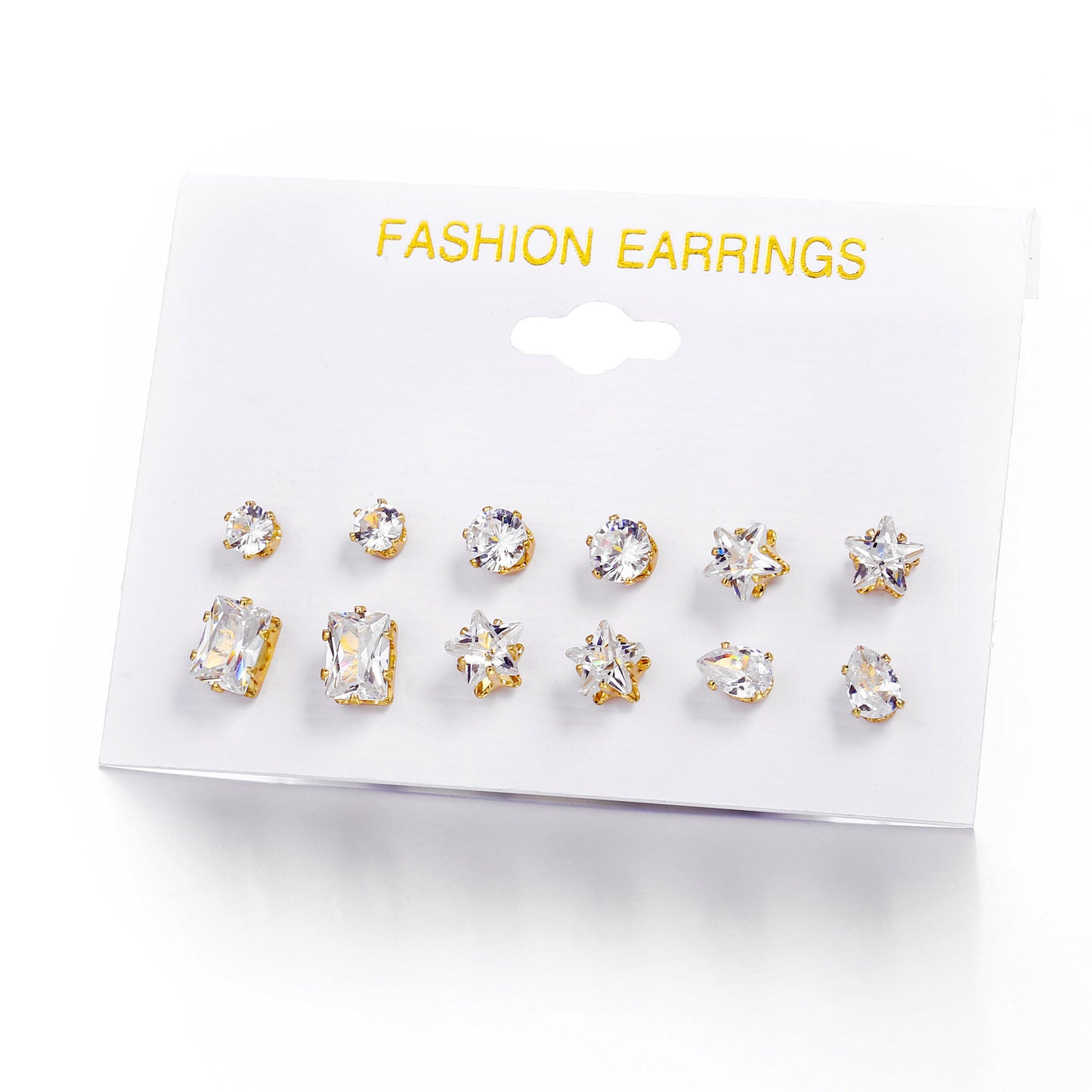 Rhinestone Cubic Zirconia Earring Studs