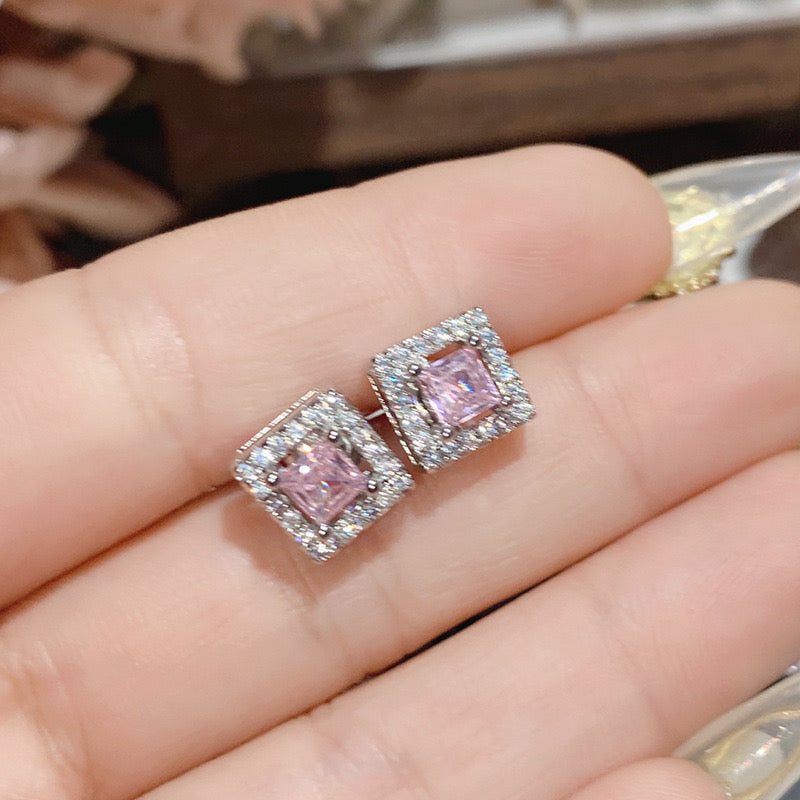 Elegant square Stud Earrings