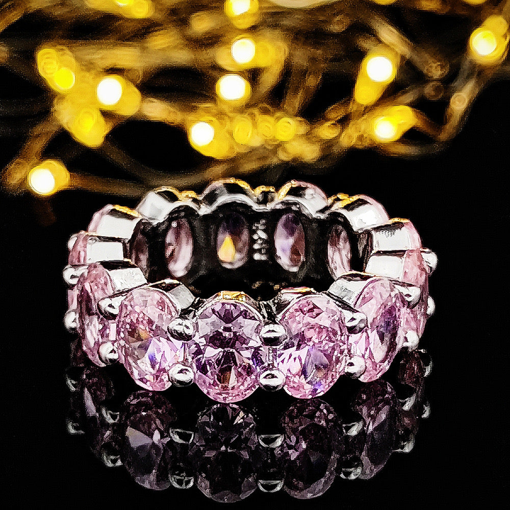 Cubic zirconia ring