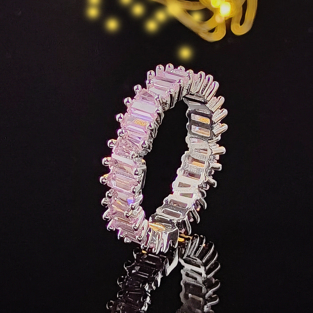 Silver/gold Cubic zirconia ring