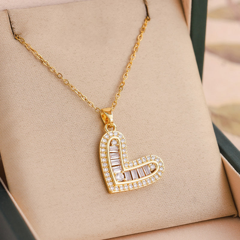 Silver/ Gold cubic zirconia necklace
