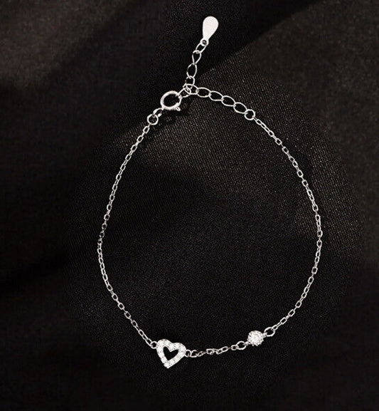 Heart Silver Bracelet