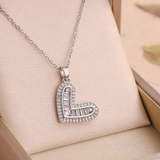 Silver/ Gold cubic zirconia necklace